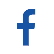 Blue lowercase f Facebook icon in white circle